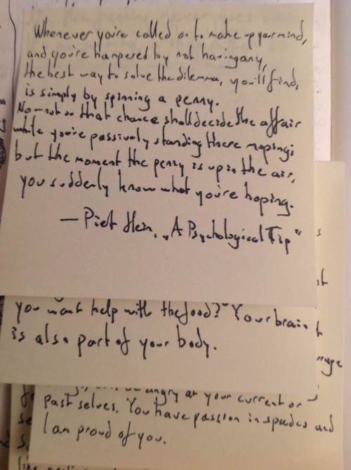 Bonus life advice from Piet Hein, who wrote little aphorisms he called grooks. He helped keep Denmark fighting against the nazis during their occupation. He's worth reading/reading about.